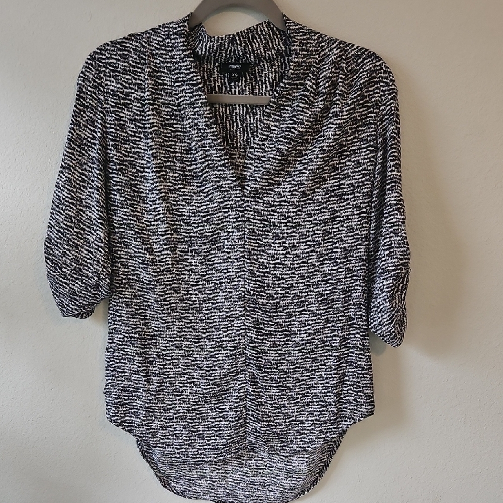 Mossimo Supply Co. Black and White Blouse